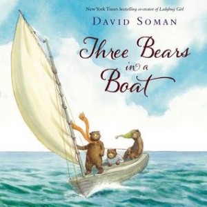 thee bears in a boat